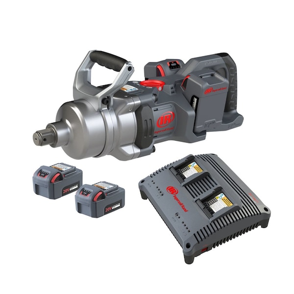 20V 1 DHandle High Torque Impact Wrench wStd anvil  4battery kit